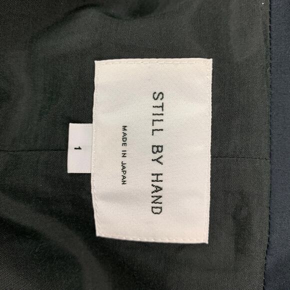 STILL by HAND Size S Black Cotton Drawstring Oversized Coat - Picture 7 of 7